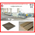 wpc interlocking decking tile machine